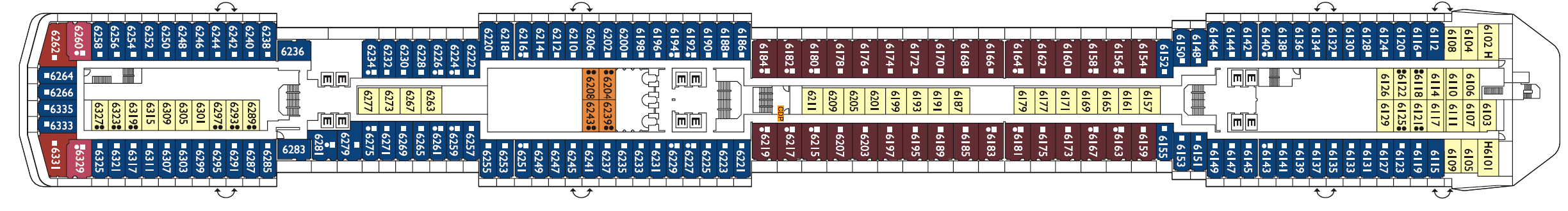 Deck 6 - Narciso Costa Cruises Costa Mediterranea Deck Plans Narciso.png