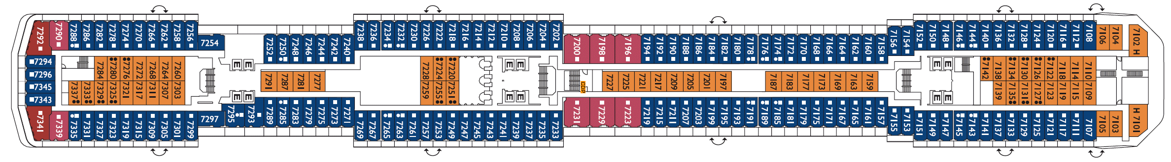 Deck 7 - Prometeo Costa Cruises Costa Mediterranea Deck Plans Prometeo.png