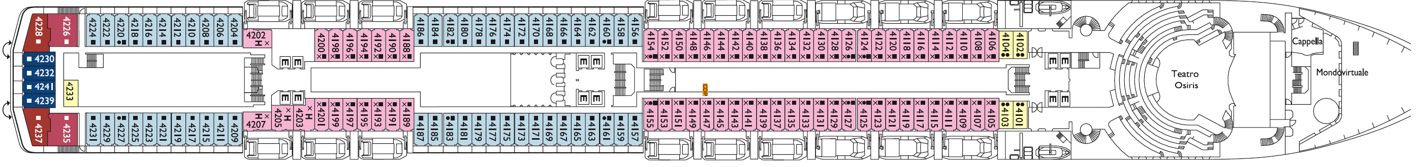 Deck 4 - Teseo Costa Cruises Costa Mediterranea Deck Plans Teseo.png